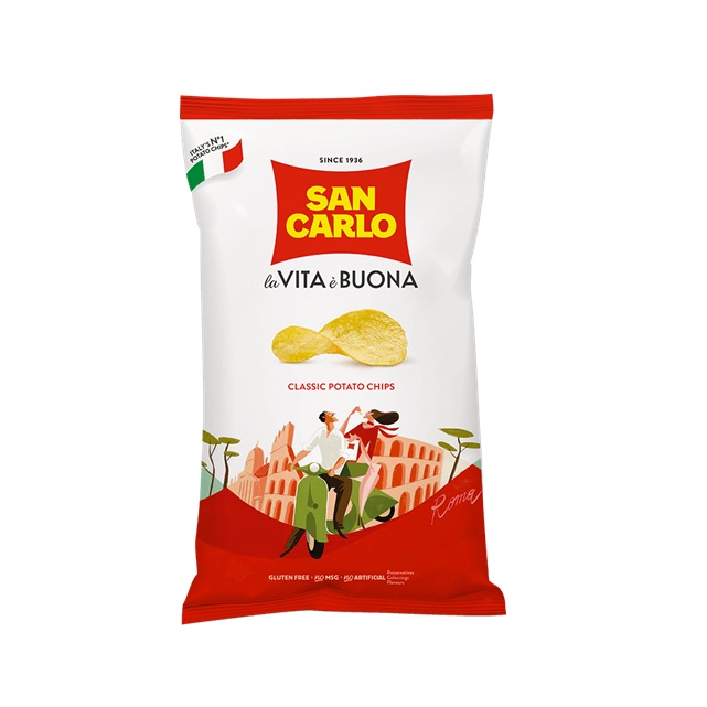 

SAN CARLO CLASSICA POTATO CHIPS 50gr/Import