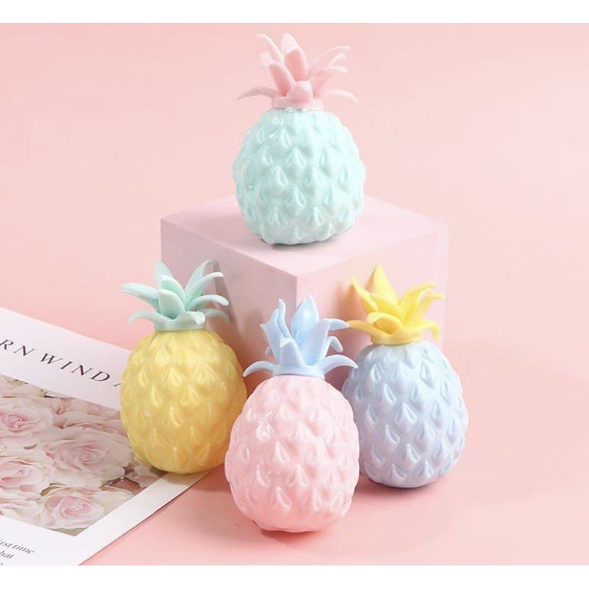 Fun Soft Pineapple Anti Stress Ball DNA Vent Needoh Fidget Toys Pop It Squishy Tiktok Mainan Anak