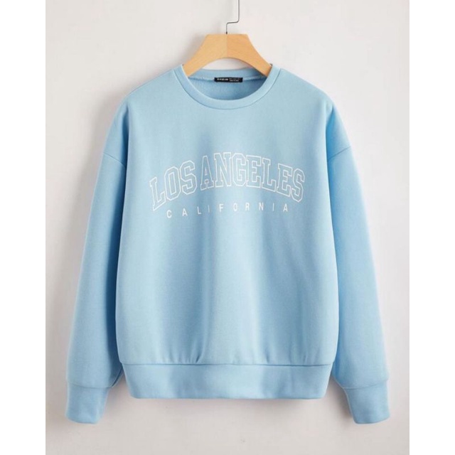BASIC OBLONG LOS ANGELES CALIFORNIA BLACK SWEATER UNISEX TERBARU&quot;