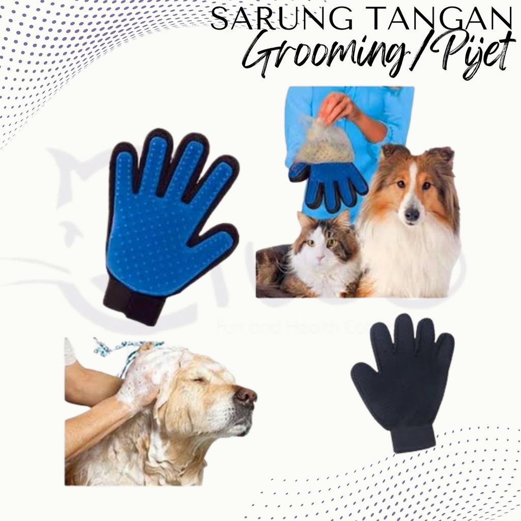 TRUE TOUCH SARUNG TANGAN PIJET GROOMING BULU ANJING KUCING