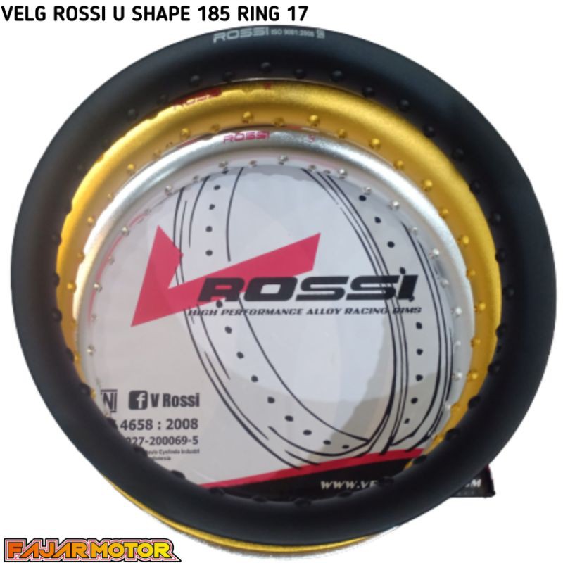 ROSSI RIM VELG U SHAPE 185 RING 17 HOLE 36 rosi