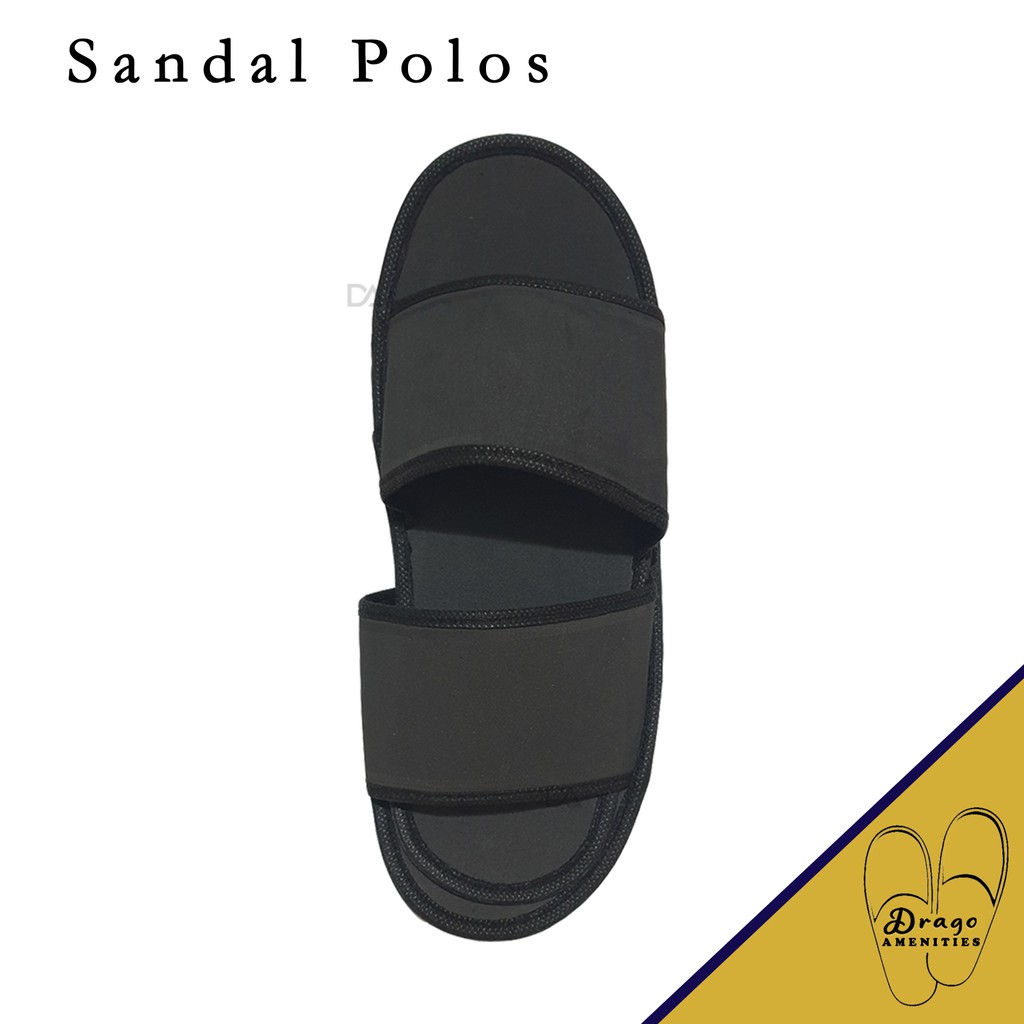 Sandal Hotel Putih Hitam POLOS 4mm 4 mm MINIMAL 20 Pasang murah bagus terima custom sablon