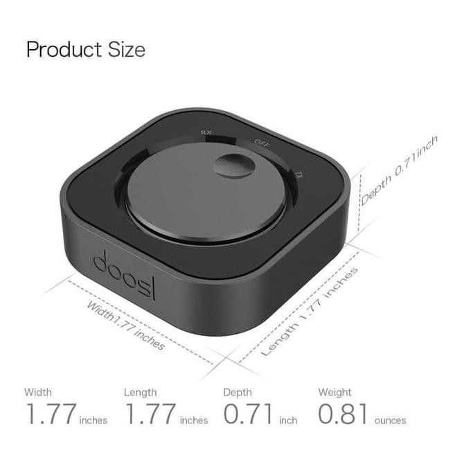 DOOSL BLUETOOTH TRANSMITTER AND RECEIVER AUDIO SYSTEM DEVICES