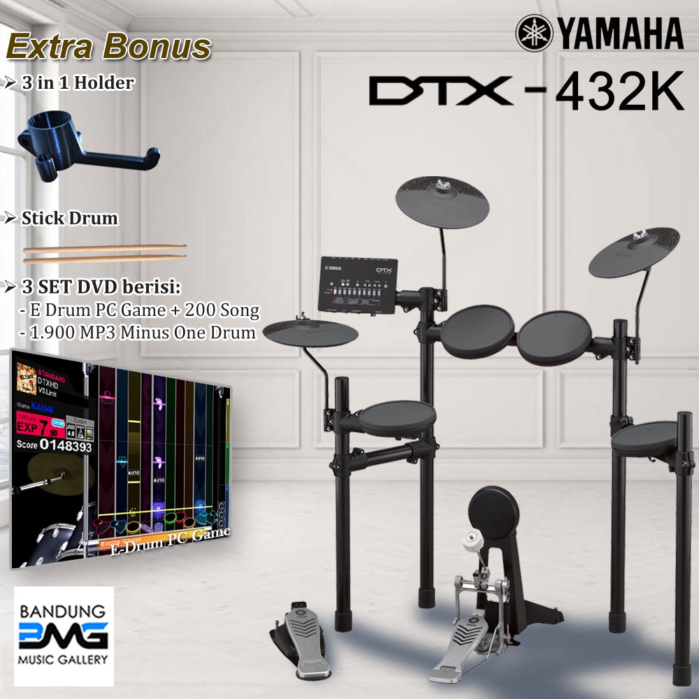 Yamaha DTX 432 Drum Elektrik / DTX432 / DTX432K / DTX 432K