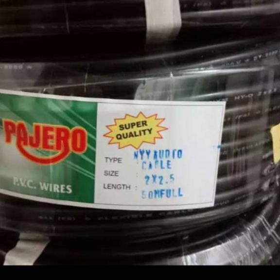 ← Kabel listrik 2x2,5 hitam kabel serabut kabel hitam rambut pajero 2x 2 .5 rol 50 meter ۝
