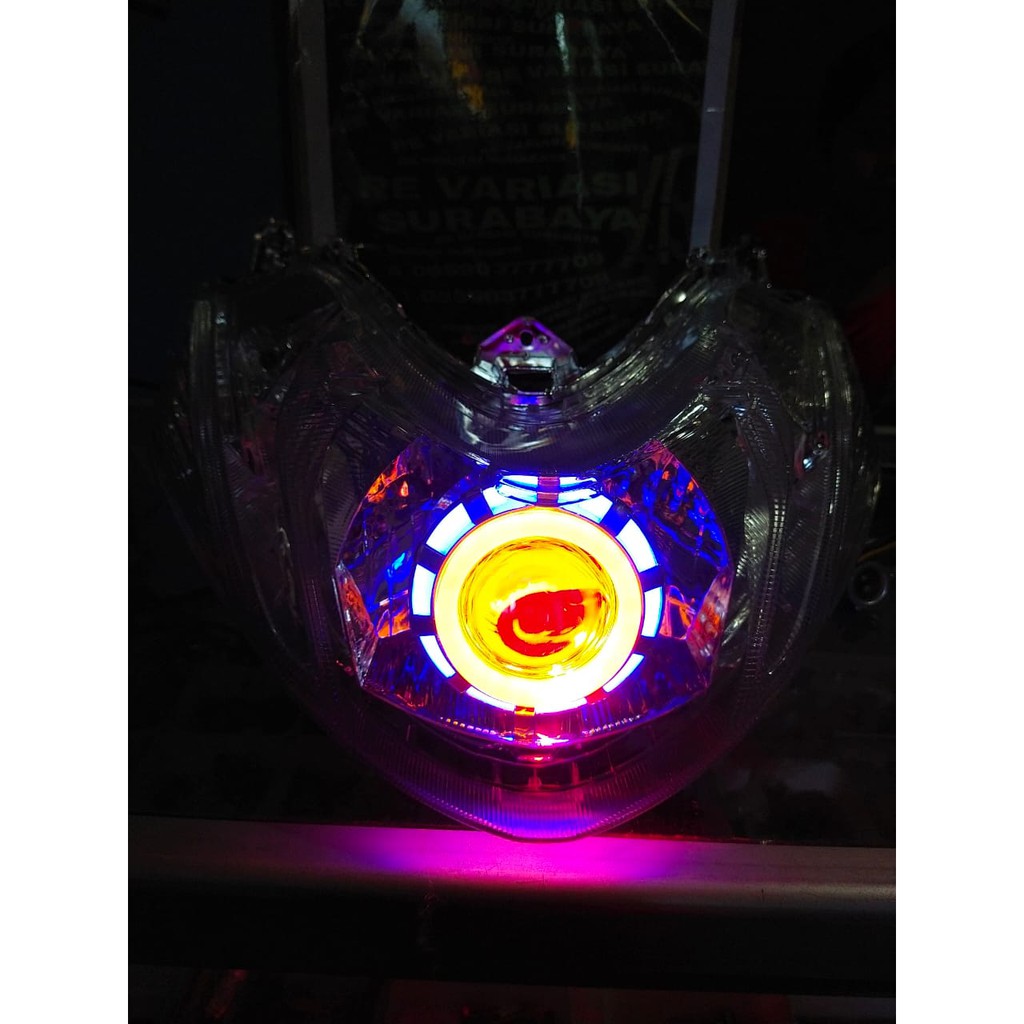 lampu depan mio m3 pakai projie gen2