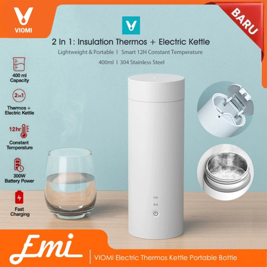 Teko Listrik Botol VIOMI Electric Thermos Kettle Portable Bottle