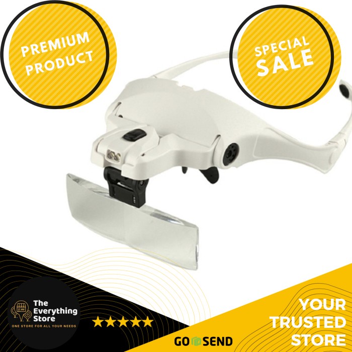 

KACA PEMBESAR KEPALA GANDA DENGAN LAMPU OPTIK LED