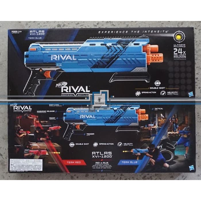 cg312 Nerf RIVAL - ATLAS Blue SHOTGUN / Nerf Bola not Airsoft