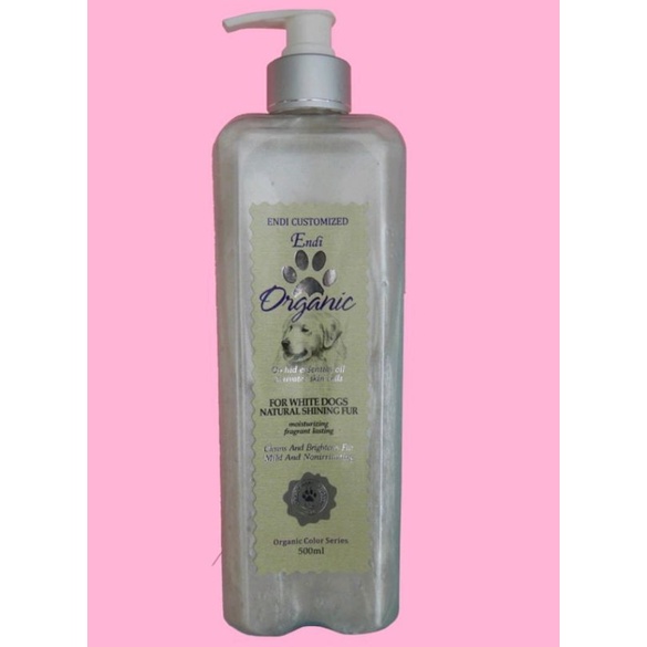 Endi shampoo anjing ultra white organic 500 ml/ shampoo anjing hewan bulu putih
