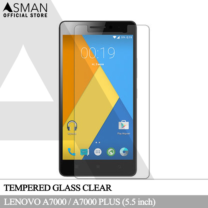 Tempered Glass Lenovo A7000 / A7000 Plus (5.5&quot;) | Anti Gores Pelindung Layar Kaca - Bening