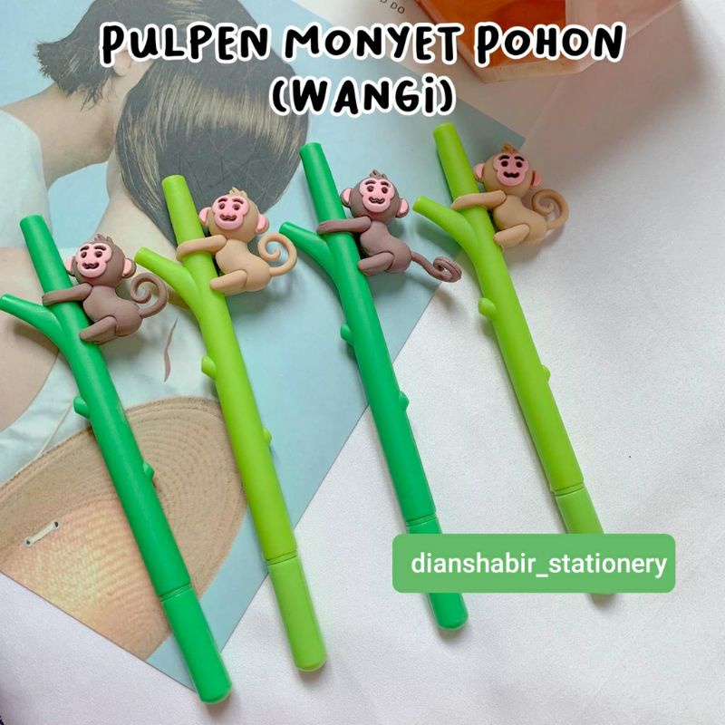 

Dianshabir_stationery pulpen monyet pohon pena pen stationery murah atk grosir pulpenkarakter