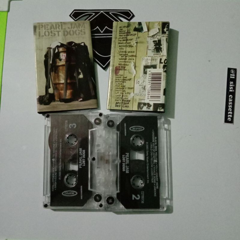 kaset pearl jam - lost dogs pearljam