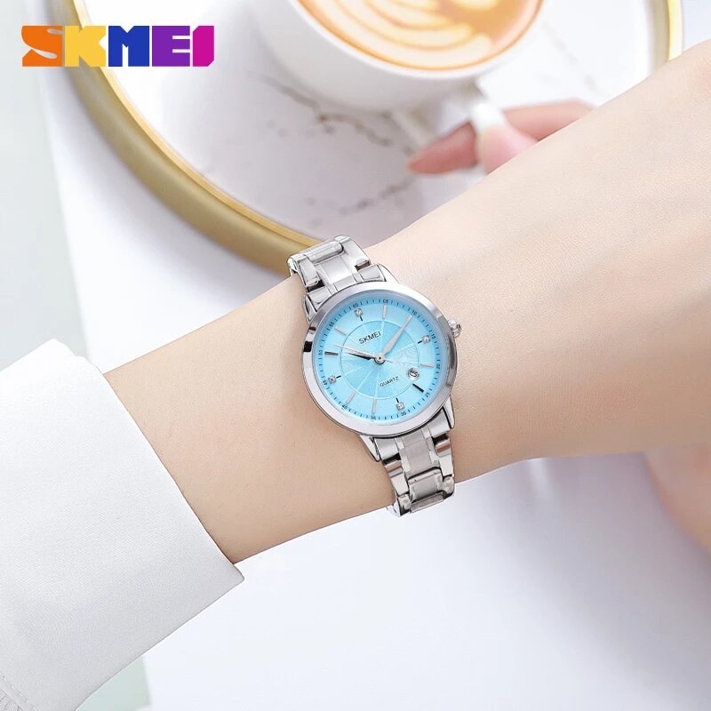 SKMEI 1819 Jam Tangan Wanita Analog Tali Stainless WATCHKITE WKOS