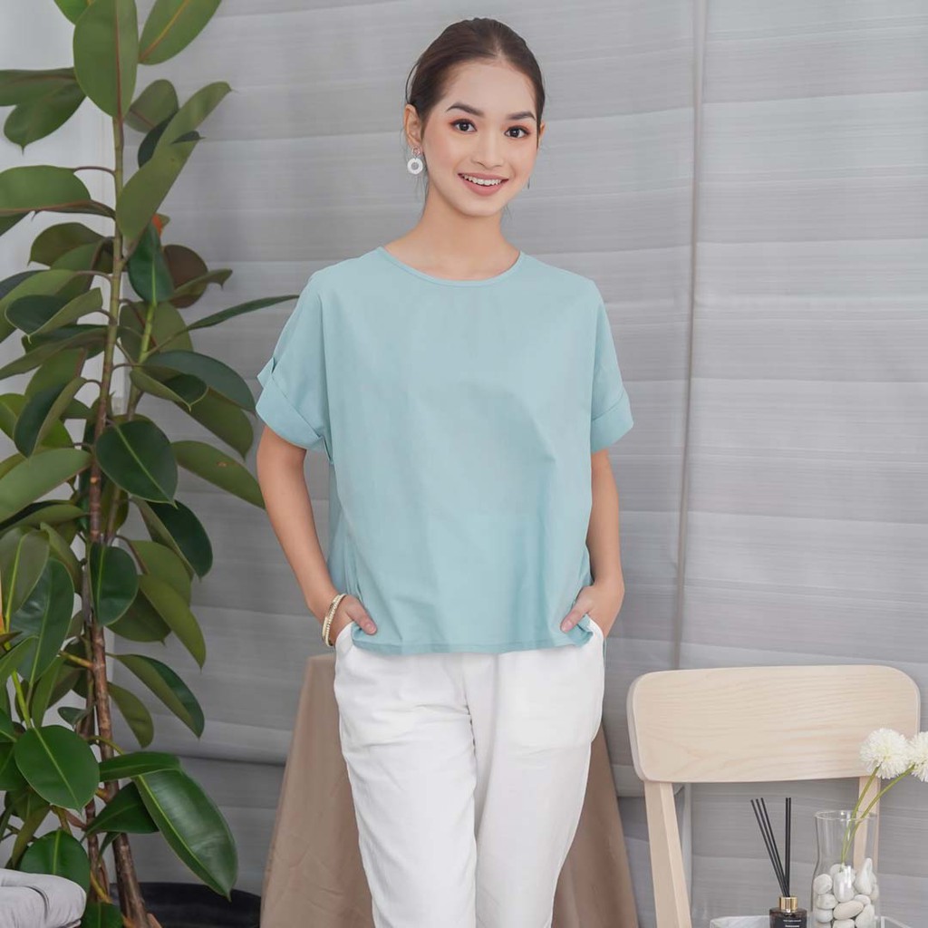 Beatrice Clothing Savy Blouse - Blouse Wanita-Mint
