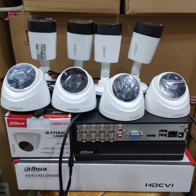 Paket cctv Dahua 8 ch full hd 1080p 2mp+ HDD 500gb