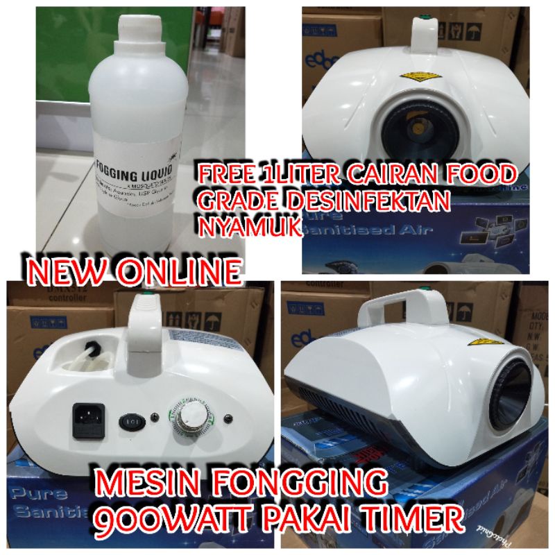 MESIN FONGGING 900WATT PAKAI TIMER FREE CAIRAN FOOD GRADE DESINFEKTAN NYAMUK 1liter