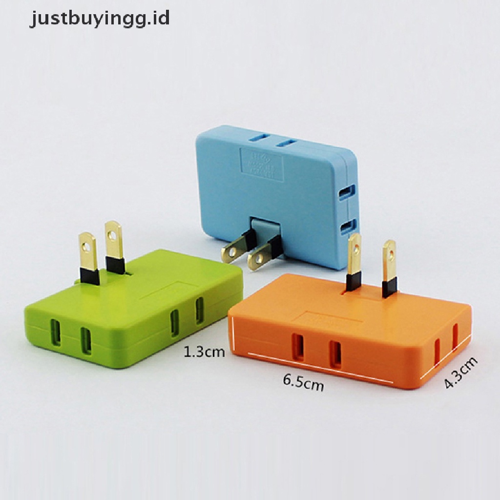 [justbuyingg.id] Power Converter Rotate Charger Wall Socket Adapter Splitter Converter Socket ID