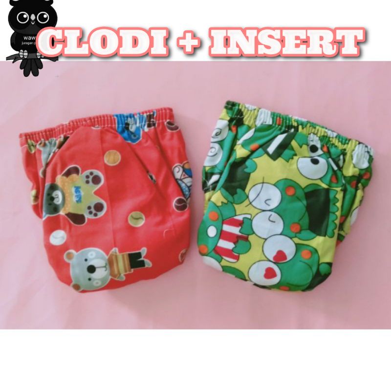 CLODI POPOK CUCI ULANG PAMPERS CUCI ULANG SUDAH TERMASUK INSERT