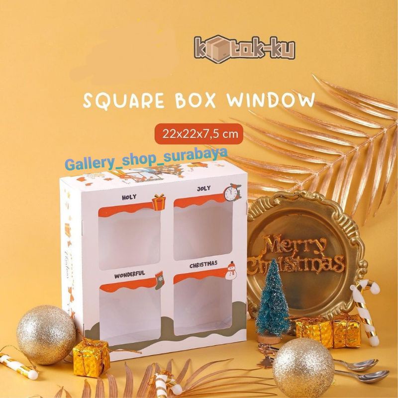 

READY KARDUS HAMPERS NATAL KOTAK KARDUS KUE KERING MERRY CHRISTMAS 4 TOPLES KOTAK LUCU SANTA PUTIH MERAH