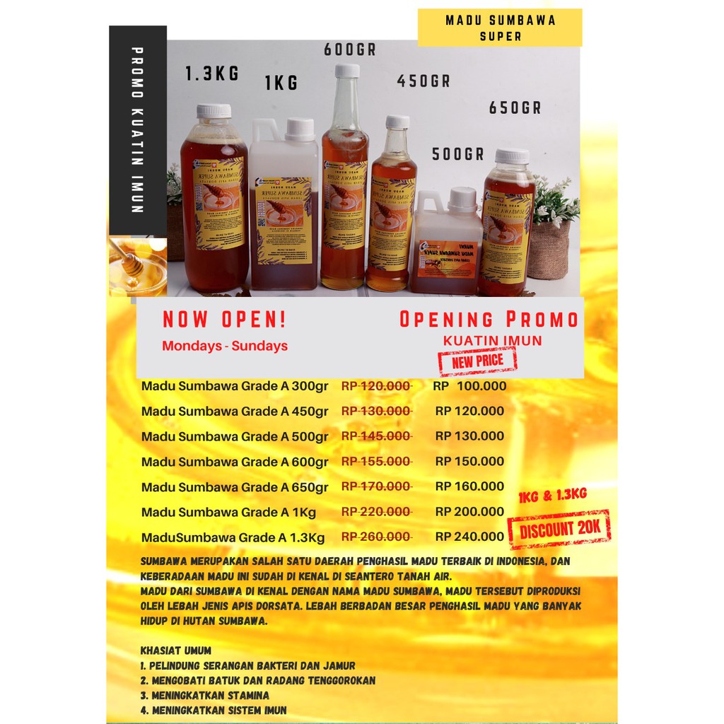 

Madu Sumbawa Super Murni
