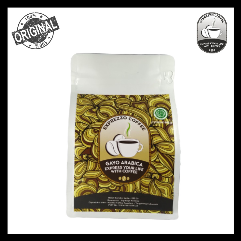 

Kopi Arabika Gayo Exprezzo 250 gram (Roasted Beans/Bubuk)