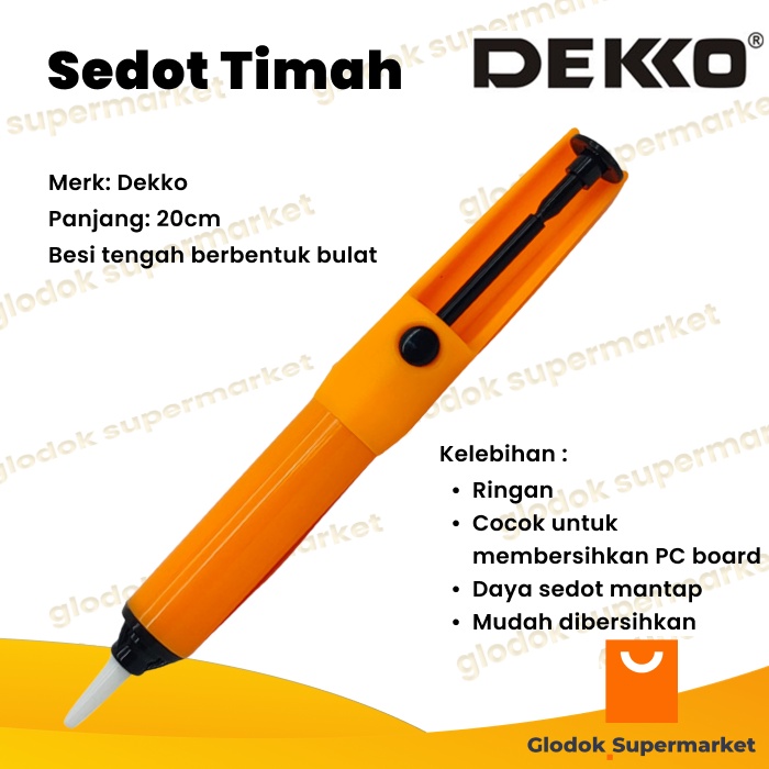 Sedot Timah Dekko DS03 Desoldering Pump DS3 Penyedot Timah Panjang 20cm