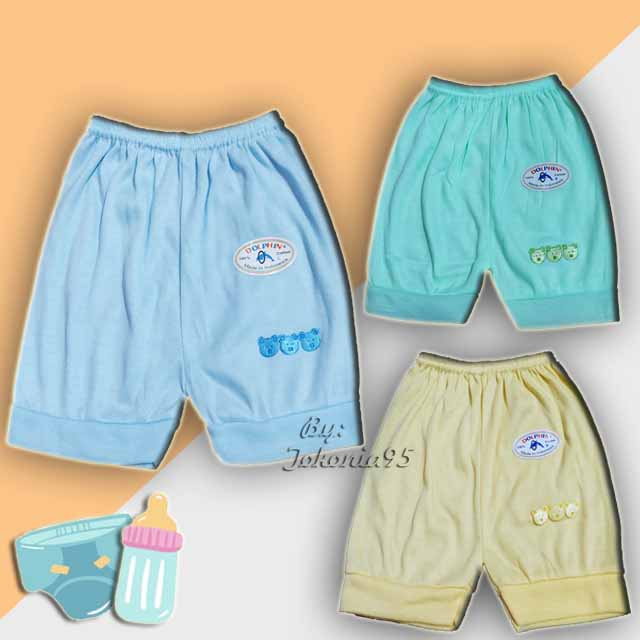 Celana Pendek Anak Bayi POLOS Dolphin 0-24 bulan