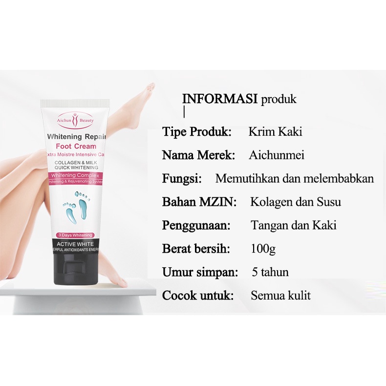 krim kaki 100g obat kaki pecah dan kering krim kaki Exfoliating Kapalan Smoothing Krim Kaki Memperbaiki tumit pecah-pecah dan kering