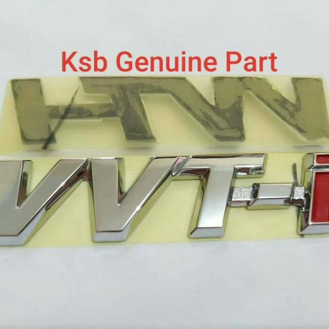 Emblem Logo Tulisan Vvti Besar Innova Fortuner Hilux Vios Camry Altis