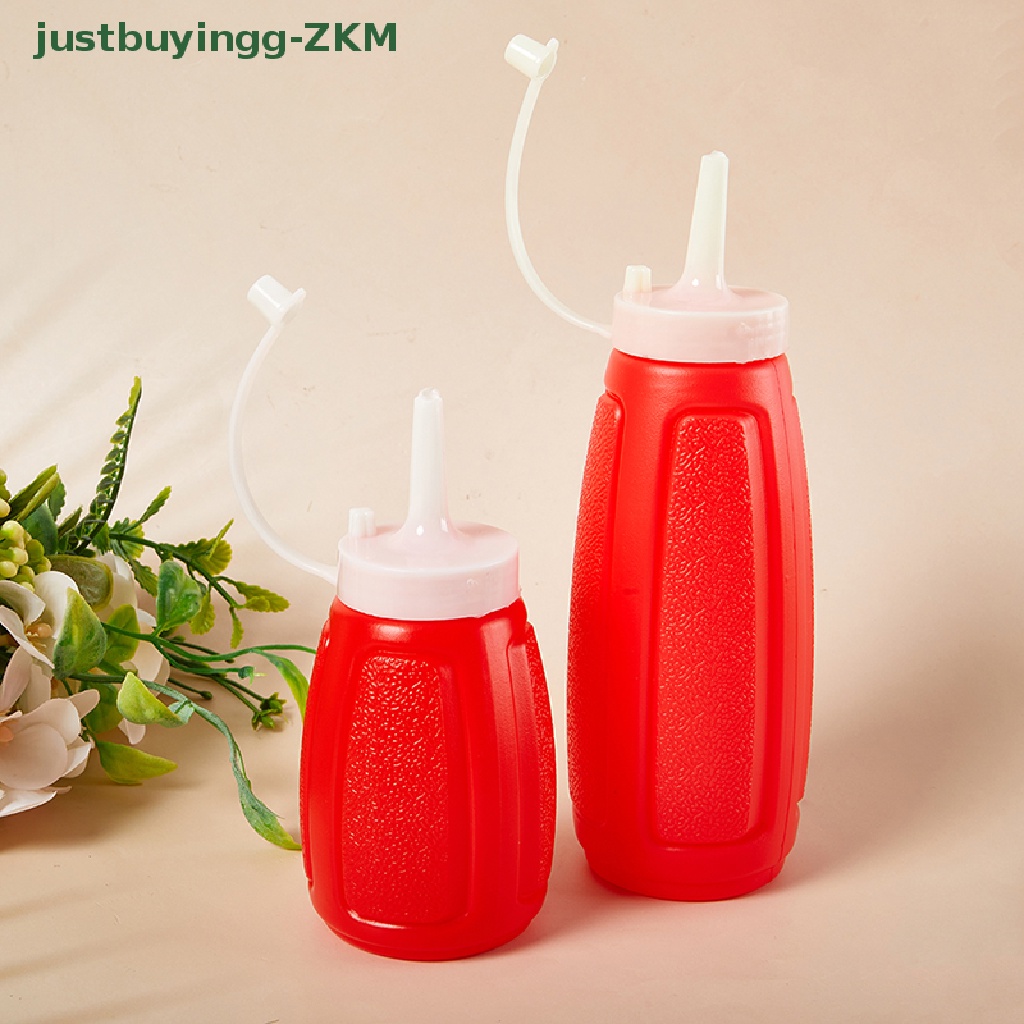 2 Pcs Botol Squeeze Bahan Plastik 150 / 300ml Dengan Tutup Untuk Kecap