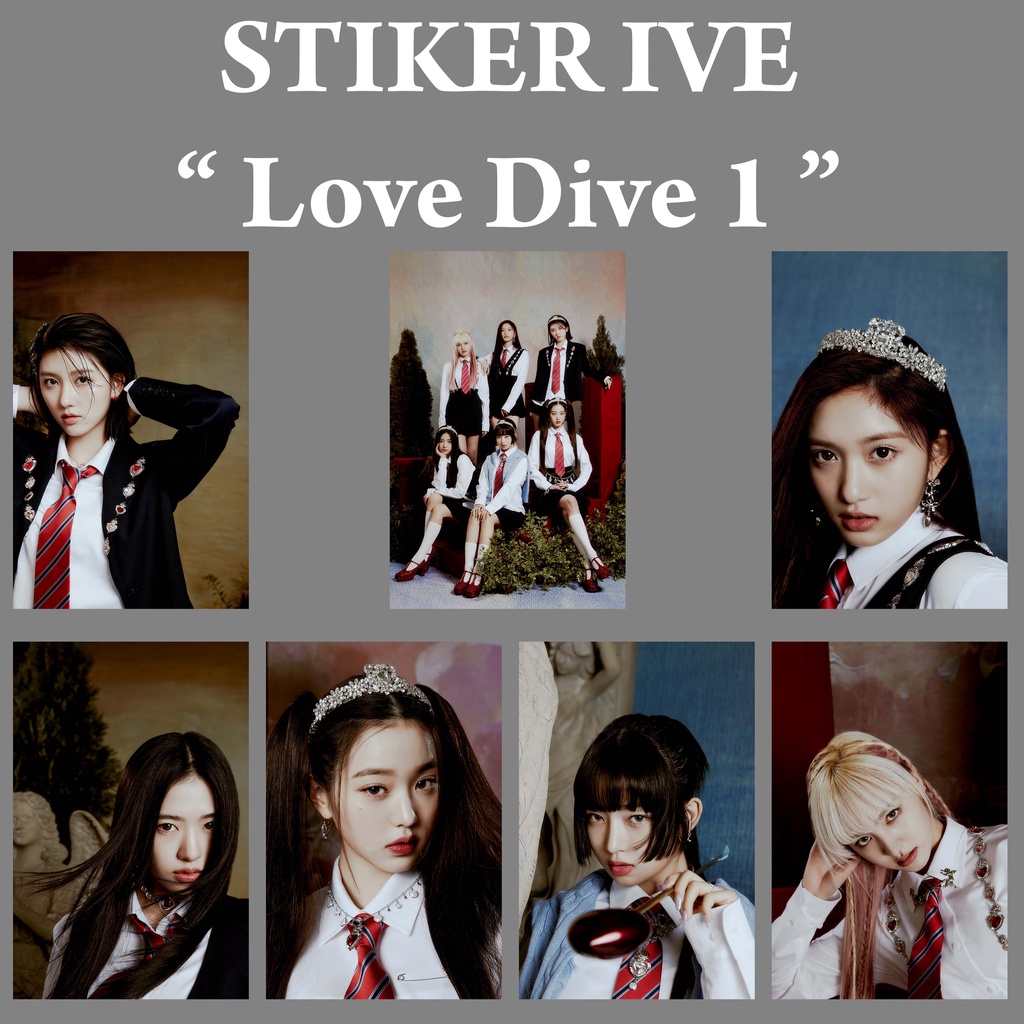 [READY STOCK] Stiker IVE Kpop Murah