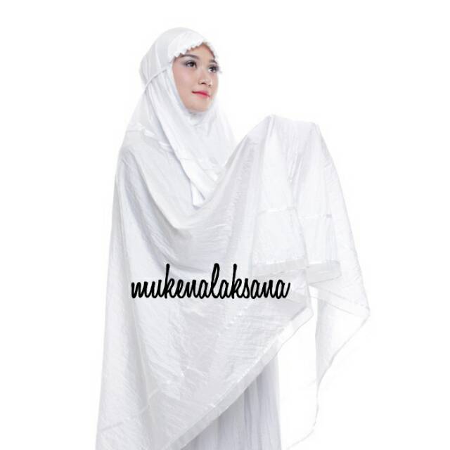MUKENA LOUFIE PUTIH | MUKENA PARASUT PREMIUM | MUKENAH ADEM | MUKENA PARASUT MURAH | MUKENA ADEM 3