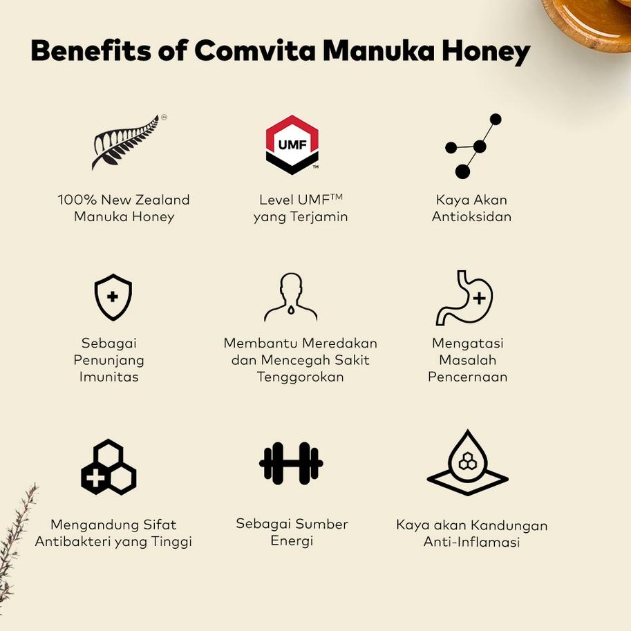 

Comvita Manuka Honey Madu Murni Alami UMF 5+ 50g