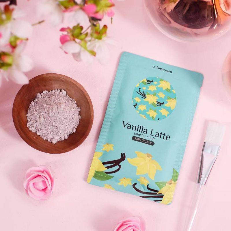 MASKER ORGANIK POUPEEPOU / MASKER WAJAH ORGANIK BPOM/ MASKER WAJAH MURCE