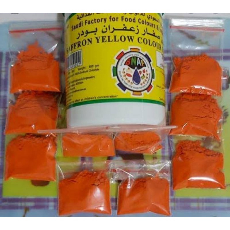 

SAFRON YELLOW COLOUR REPACKING 5GR