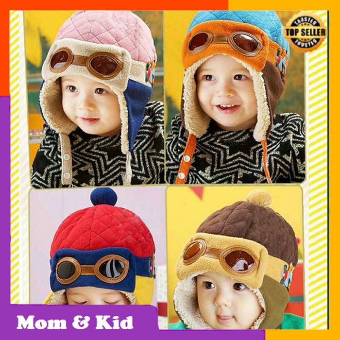 B233 Topi Anak Topi Bayi Topi Pilot Import Anak Bayi Laki Laki