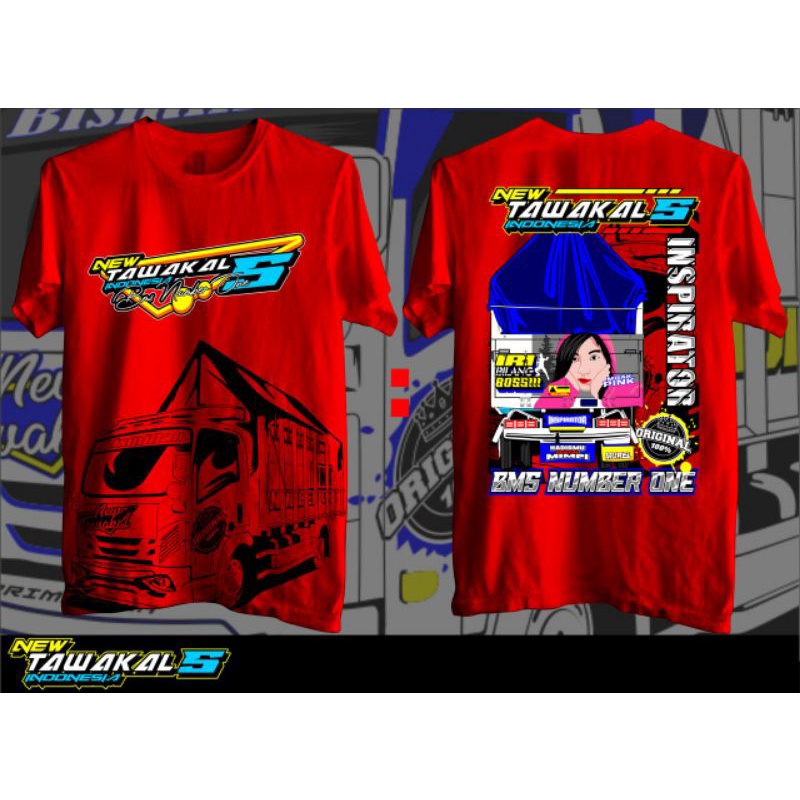 Kaos Truk NEW TAWAKAL 5 Merah