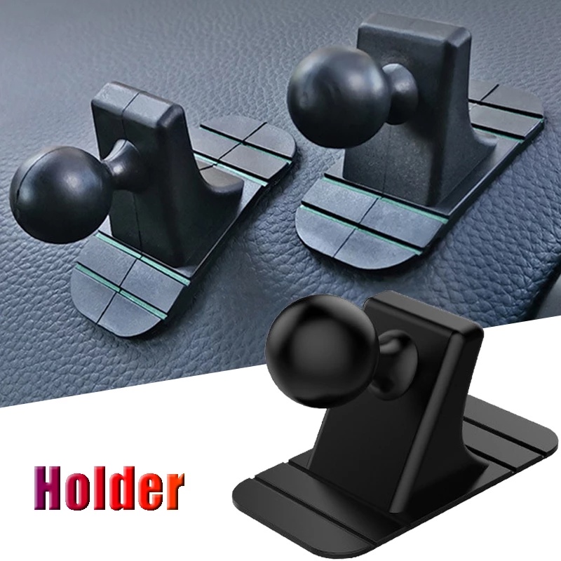 Aksesoris Bracket Stand Base Holder Handphone 17mm Rotasi Putar Anti Slip Untuk Dashboard Mobil