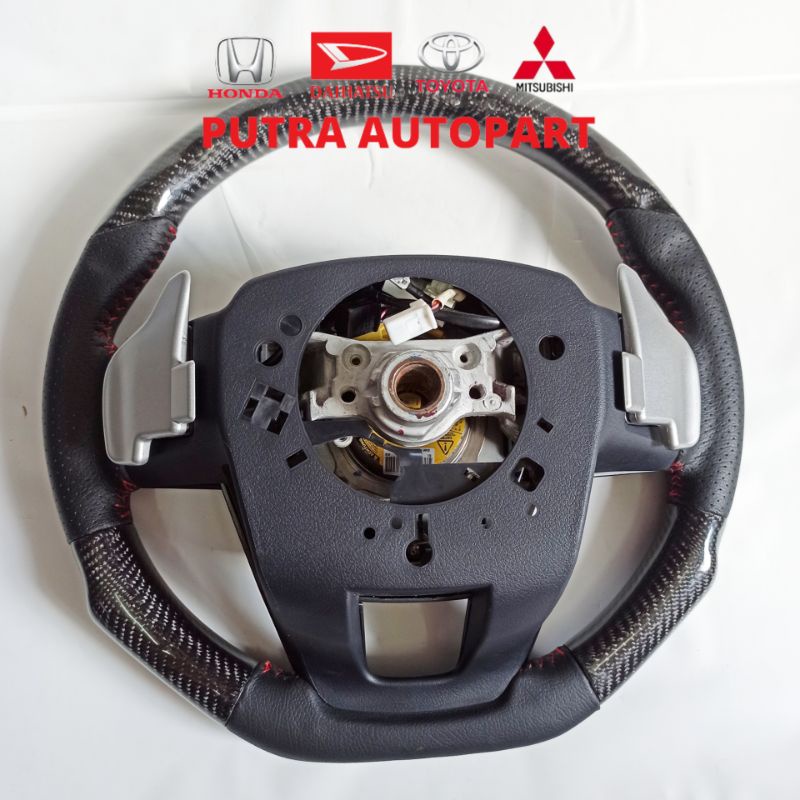 stir setir carbon karbon kevlar fortuner vrz hilux revo original