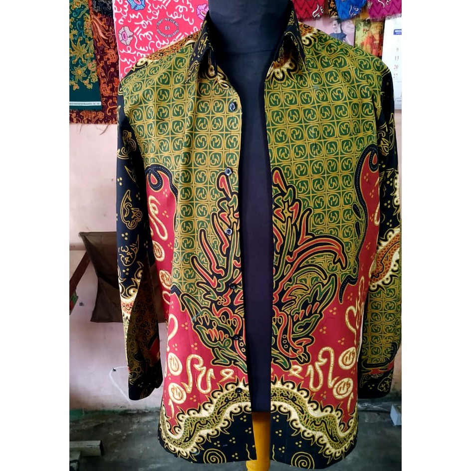 Baju Batik Besurek, Kain Besurek, Baju Batik, Batik Pria, Batik Atasan Pria, Besurek Bengkulu,