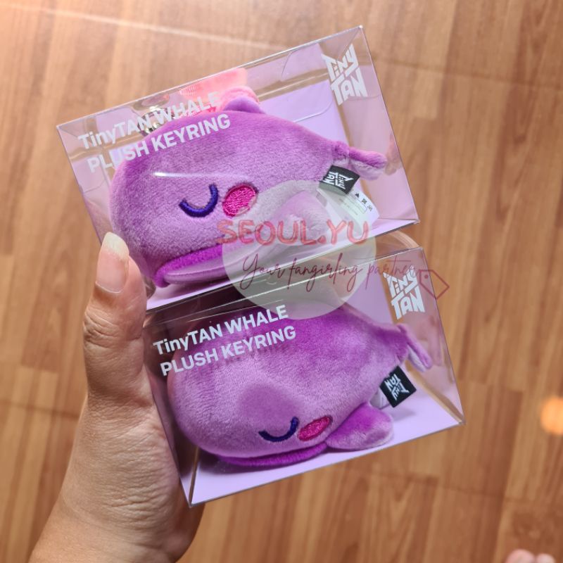 [READY STOCK] TINYTAN PLUSH KEYRING WHALE