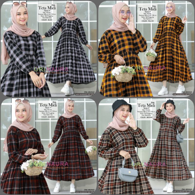 TETA MIDI DRESS Ori by Naura