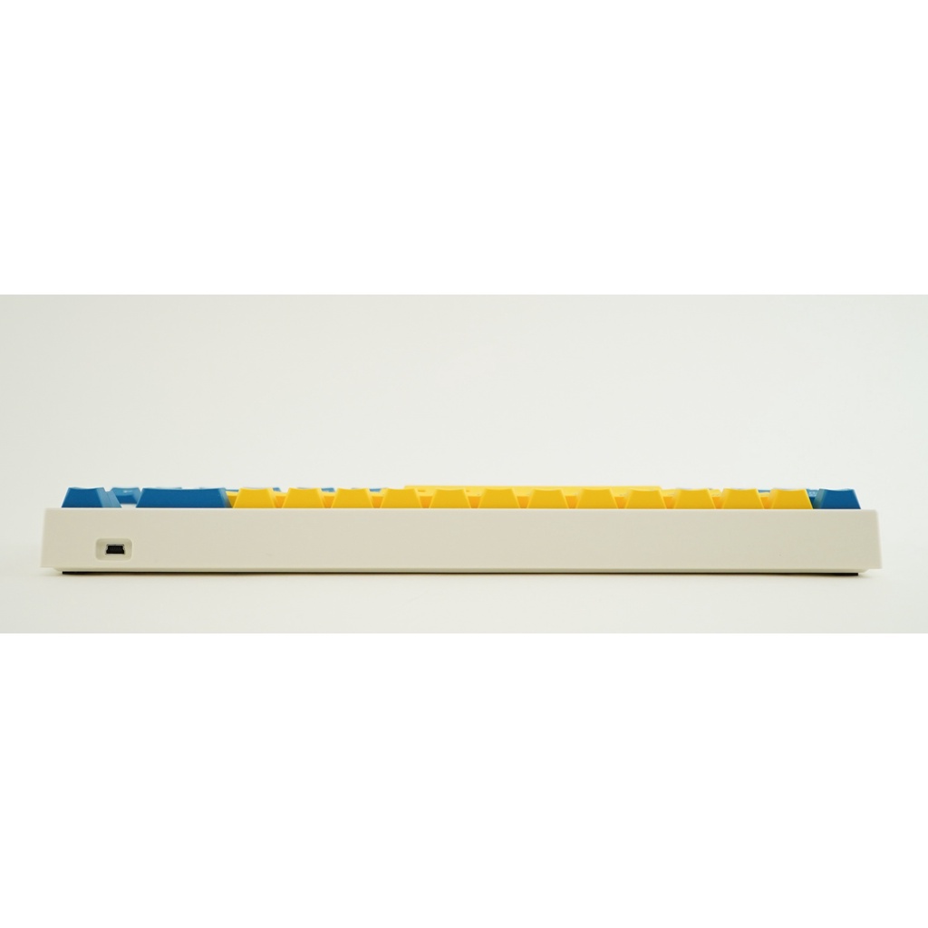 Leopold FC660M Yellow/Blue PD White Case 65% DoubleShot PBT Mechanical