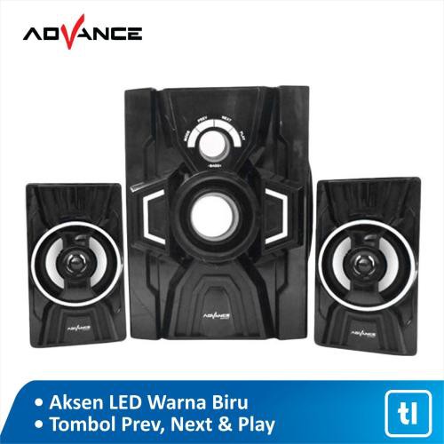 Advance M 20 BT Speaker Bluetooth Subwoofer 2.1CH - Hitam - Hitam MURAH BANGET / GARANSI RESMI