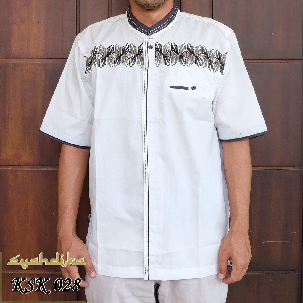 Download Baju Koko Syahdika Lengan Pendek Kode KSK028 | Shopee ...