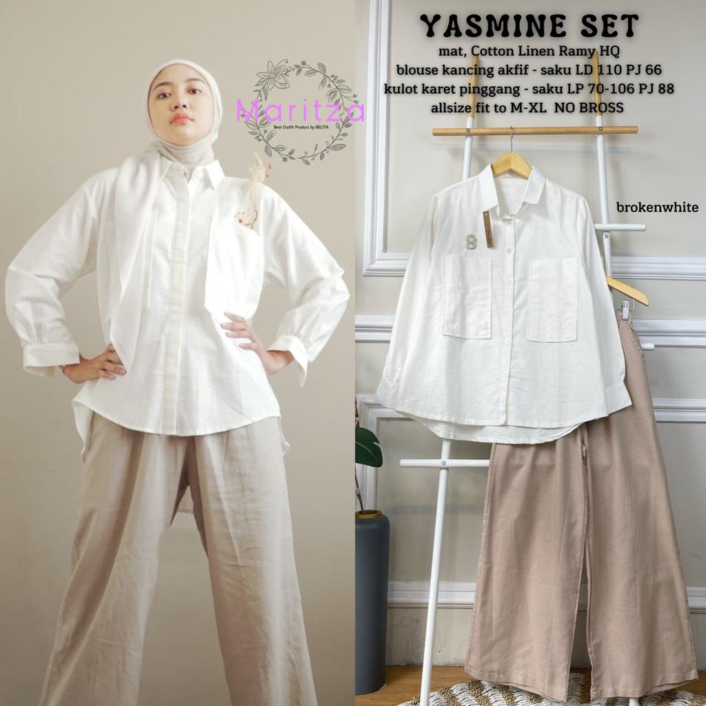 YASMIN SET / ONE SET ATASAN BLOUSE KULOT ALEXANDRA GBM