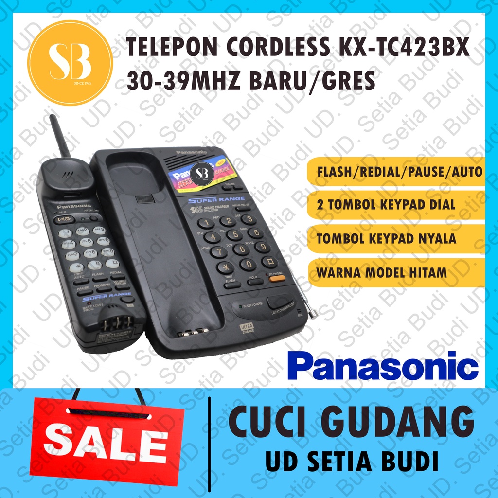 Telepon Cordless Panasonic KX-TC423-BX Wireless 423