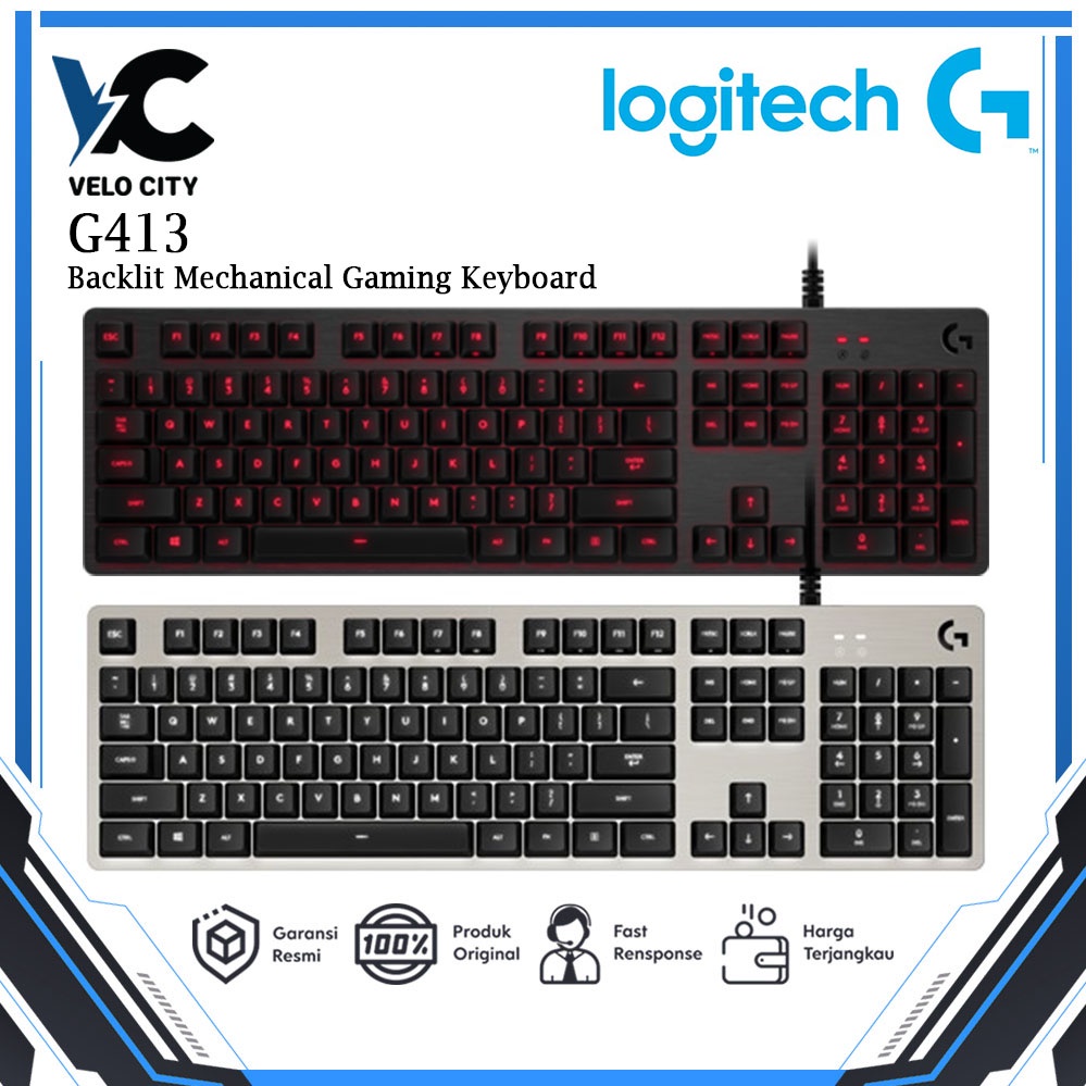 Logitech G413 Mechanical Backlit Gaming Keyboard Original