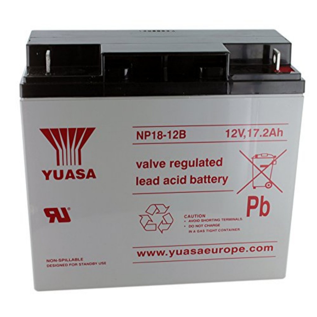 Aki VRLA Yuasa NP 18-12B 12V 18Ah Aki Kering Baterai UPS 18amper 12volt genset